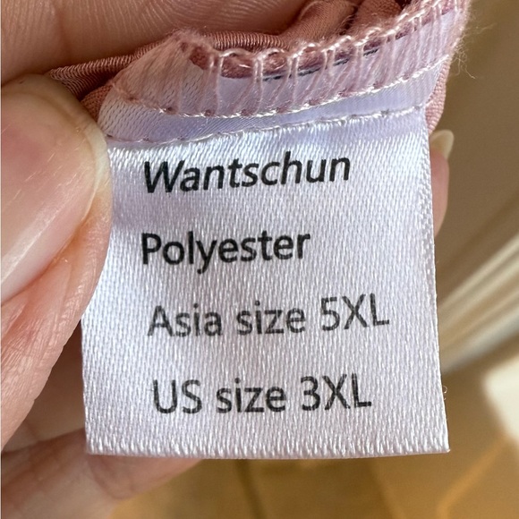 NWOT, satin camisole, pink, 3xl - Picture 3 of 3